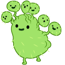 Adventure Time Cactus Creatures Cursor Trail