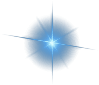 Bright Blue Star Custom Cursor Trail