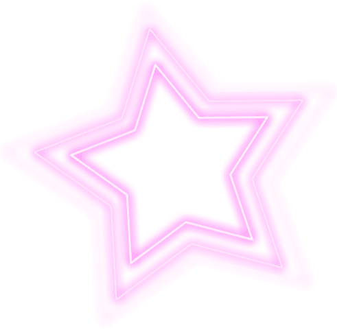 Pink Neon Star Custom Cursor Trail