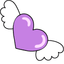 VSCO Girl Purple Heart and Cat Custom Cursor Trail