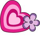 Vsco pink heart and butterfly Custom Cursor Trail