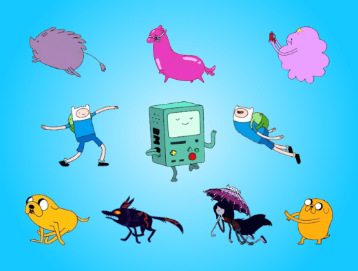 Adventure Time Cursor Trails
